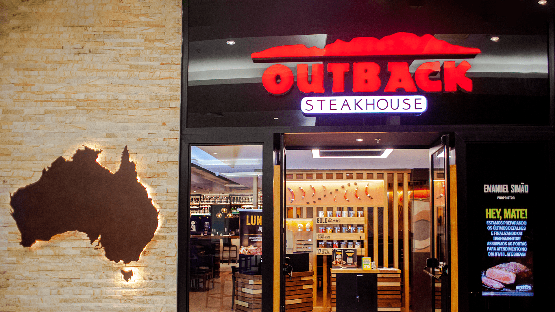 Outback deve atrair novos clientes ao Mogi Shopping