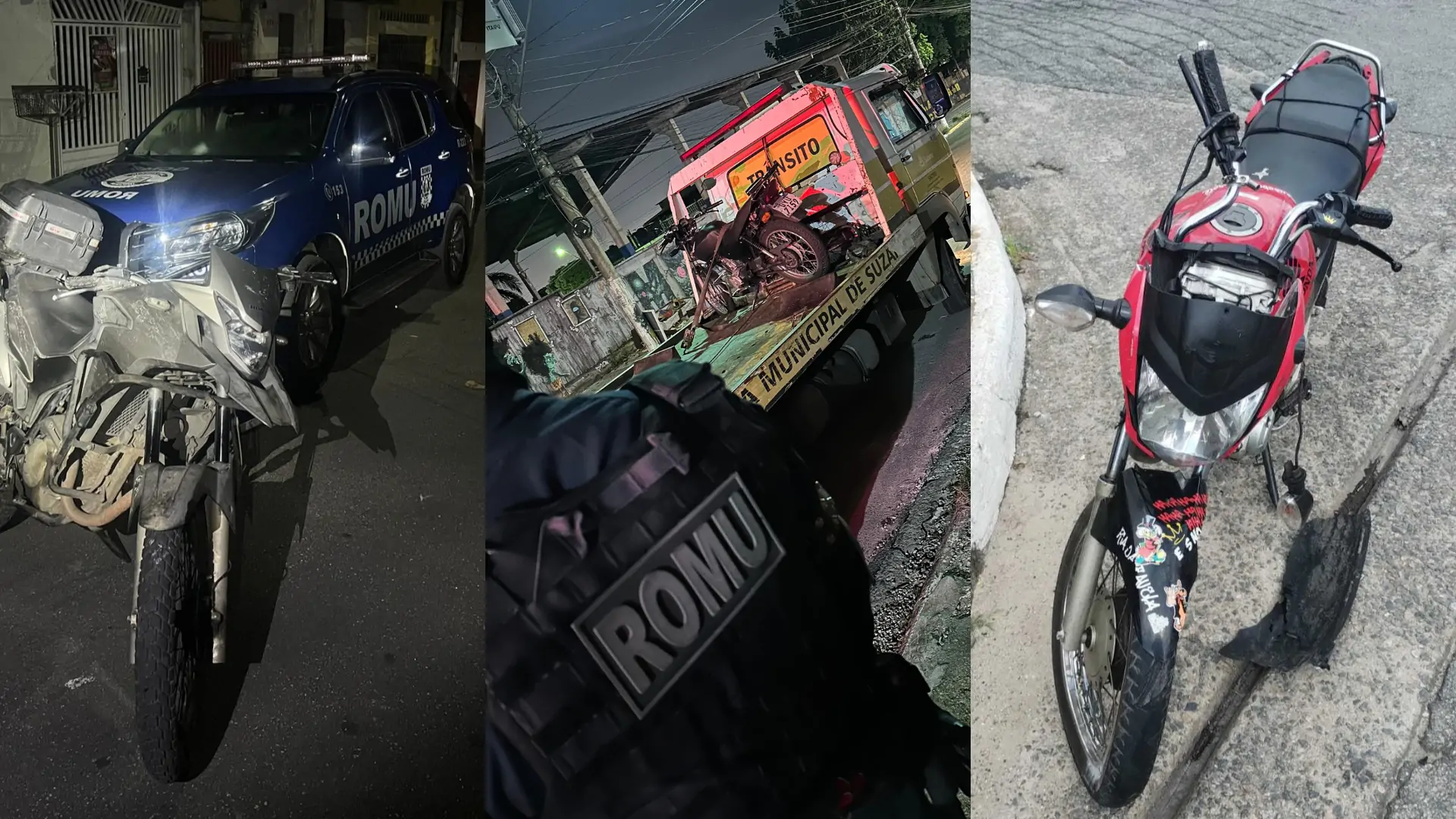 GCM de Suzano aborda motociclistas ‘grau’ e apreende veículos