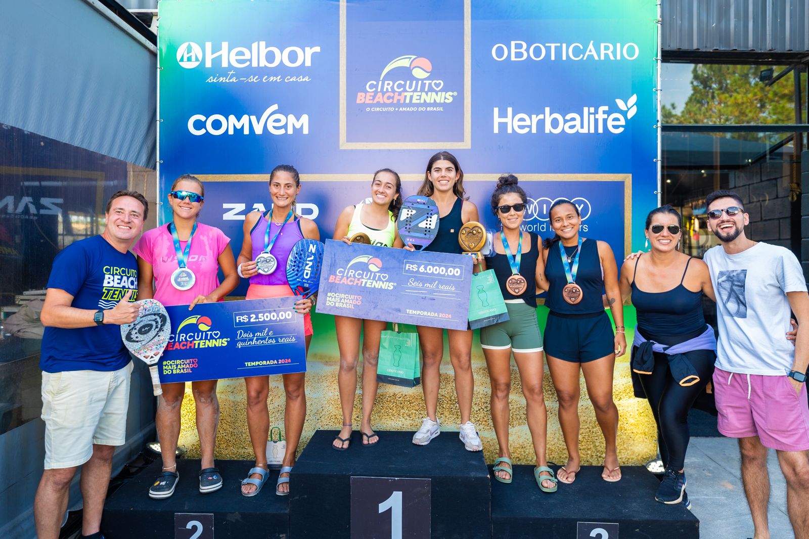 Veja quem são campeões da etapa de Mogi do Circuito Beach Tennis