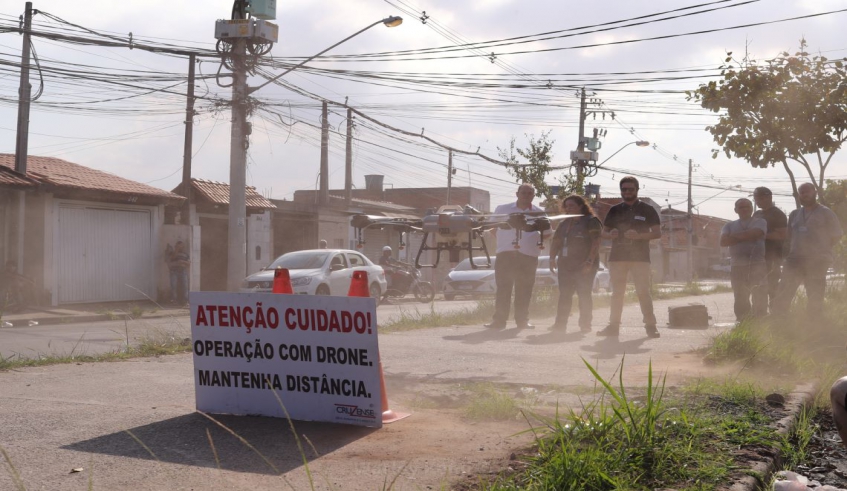Mogi das Cruzes testa uso de drones para aplicação de larvicida contra a dengue