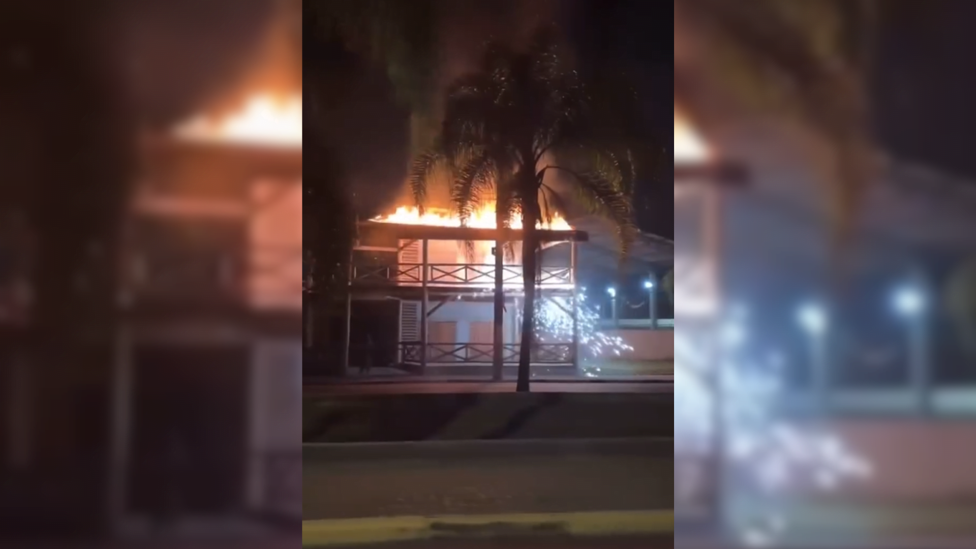 VÍDEO: Incêndio atinge comércio em Poá durante a madrugada