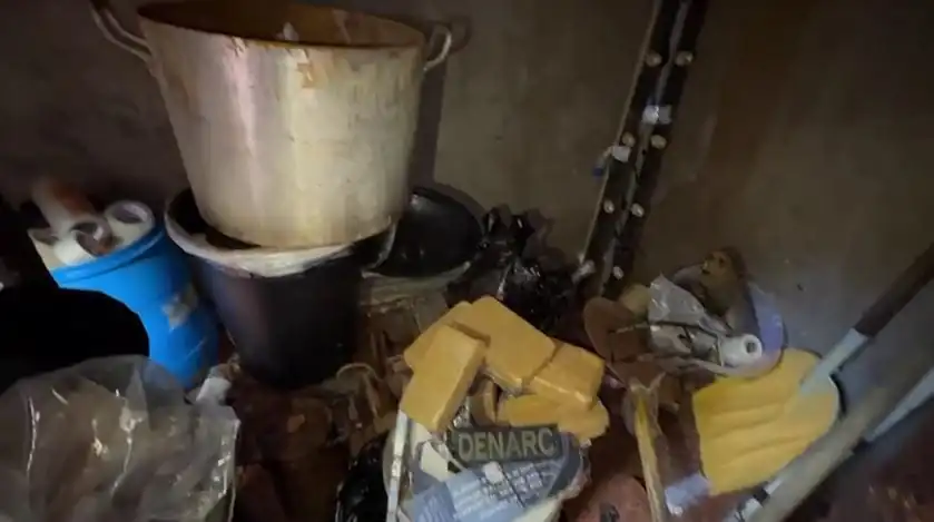 Polícia descobre laboratório subterrâneo para produção de drogas em Salesópolis; 7 foram presos