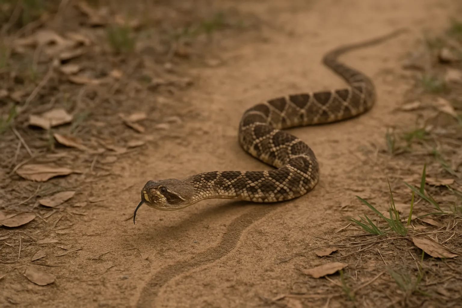 Cobra é capturada pelo Corpo de Bombeiros em estrada de Guararema