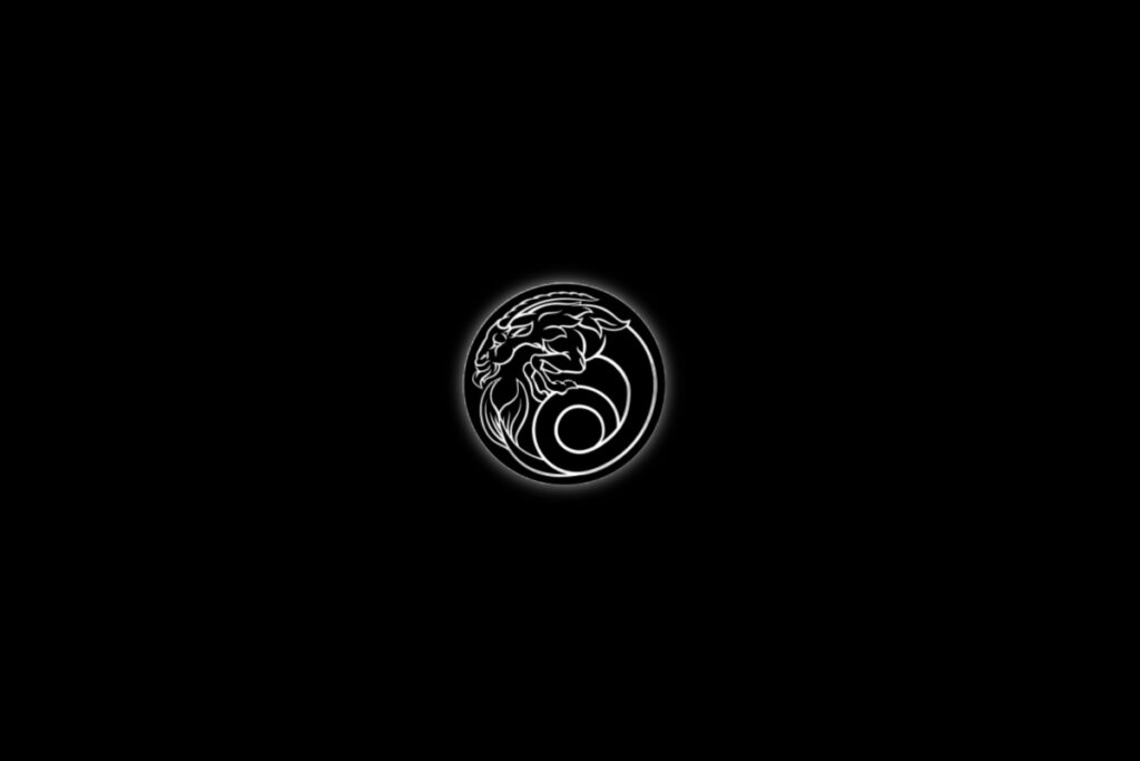 Ilustração de um carneiro representando o signo de capricórnio em um fundo preto