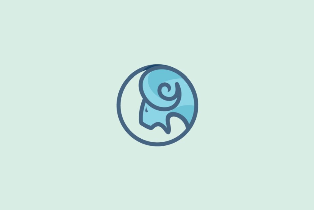 Ilustração do signo de Áries com a cabeça de um carneiro estilizado em um fundo azul-claro