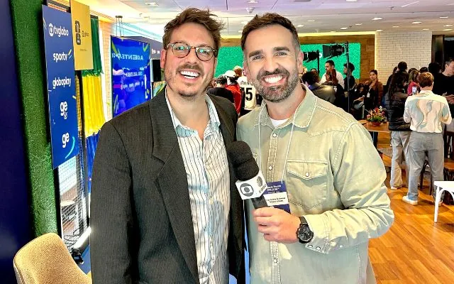 Em clima de Copa do Mundo, Compartilha acompanha evento da TV Globo com Fábio Porchat