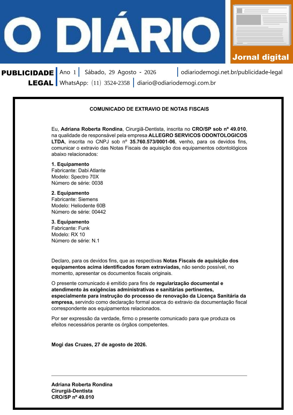 Sábado, 29 de Agosto