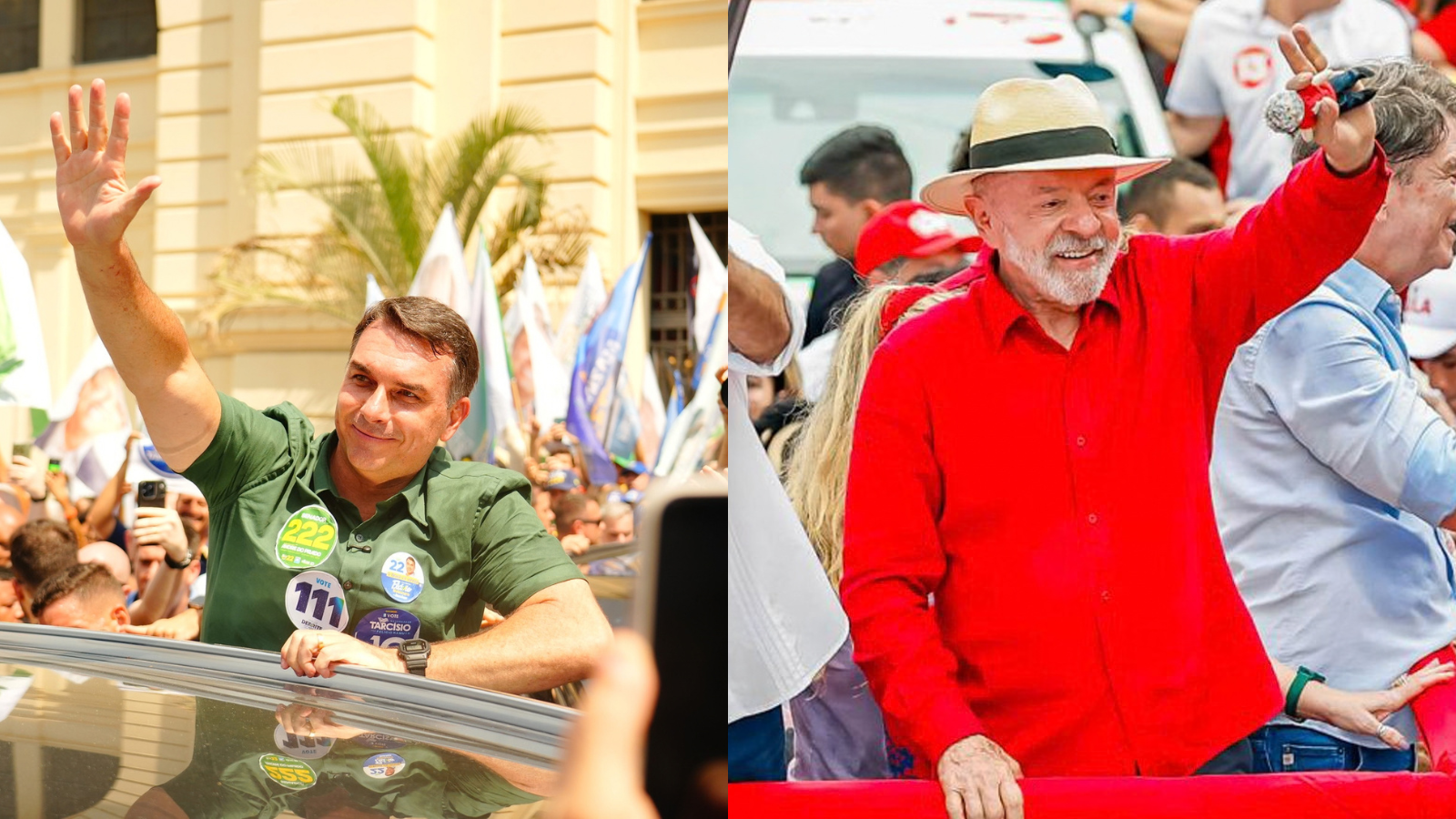 Flávio Bolsonaro e Lula vão para o 2º turno na disputa pela Presidência da República