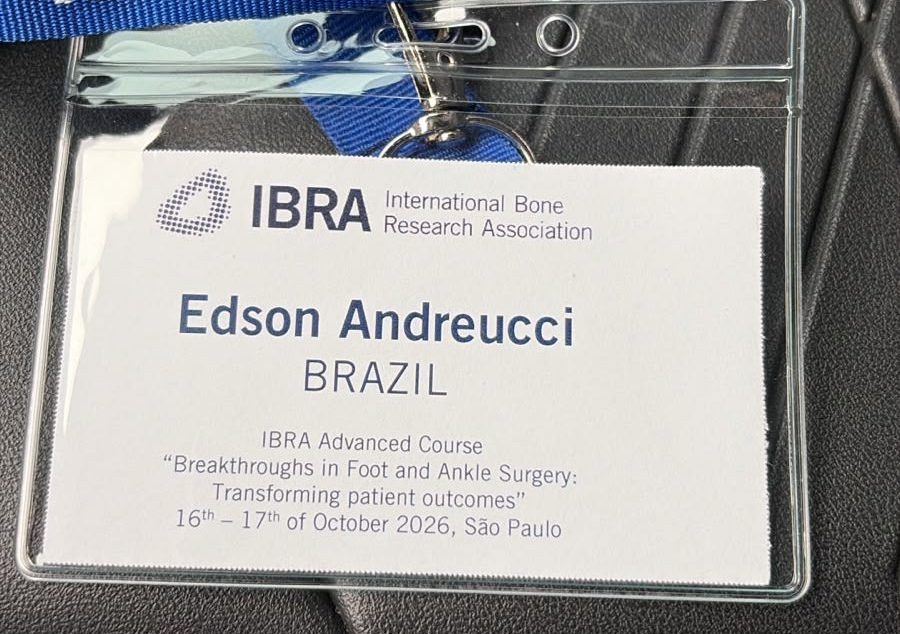 Ortopedista do Imot participa de curso sobre tendências das cirurgias de pé e tornozelo